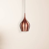 Searchlight Suspension Vibrant Ø 12 cm, rose métallique