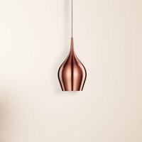 Searchlight Vibrerande taklampa Ø 12 cm, metallicrosa