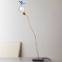 Ingo Maurer LED-bordslampa I Ricchi Poveri Bzzzz, blå 60 cm