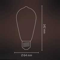 Calex Smart Rustic E27 ST64 LED 4.9W Filament RGBW