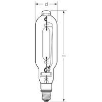 RADIUM metallhalogenidlampa E40 2050W HRI-T D klar