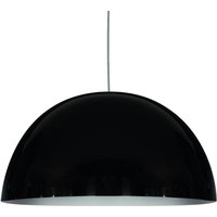 Oluce Sonora pendant light, black, plastic, E27