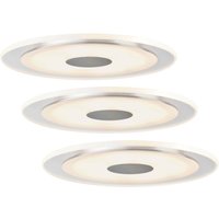 Paulmann Enkel LED-inbyggnadslampa Whirl, 3dels-set