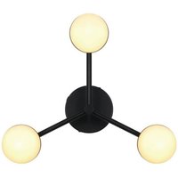 Nordlux Taklampa Contina, svart, Ø 48 cm, metall/gas