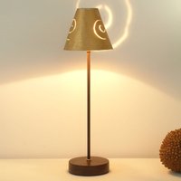 Holländer Elegant table lamp Schneckenhut Gold made of iron