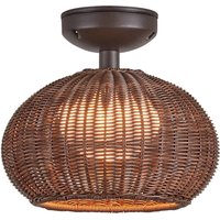 Bover Plafonnier d'extérieur LED Garota, brun graphite/brun