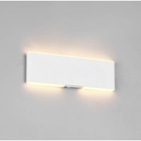 Trio Lighting LED-batteridriven vägglampa Conchita, bredd 22 cm, vit, metall, CCT