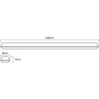 OSRAM LED moisture-proof lamp SUBMARINE INTEGRATED, 148 cm, IP65