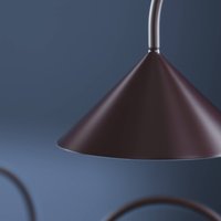 FRANDSEN LED rechargeable table lamp Grasp, red, height 47 cm, metal