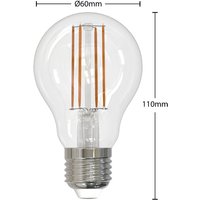 Arcchio Set of 3 filament LED bulbs, E27, 8W, clear, 2,700K, dimmable