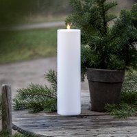 STAR TRADING LED candle Flamme Rak 37.5 cm white plastic battery operated