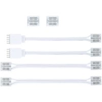 Paulmann MaxLED COB Connector Set for LED strips, white/clear