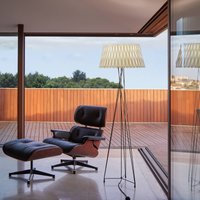 LZF LAMPS LZF Lola tripod floor lamp, black/ivory