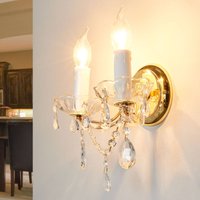 ORION Vägglampa Marie Claire, kristallglas, 2 lampor