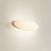 Lucande LED-vägglampa Leihlo, vit, plast, 8 cm hög