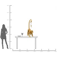 KARE Golvlampa Monkey Dance, guldfärgad, 120 cm, E27