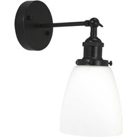 PR Home Kappa vägglampa, svart/opal, glas, metall