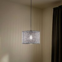 MODELSA Suspension Nara, motif noir, tissu, Ø 30 cm