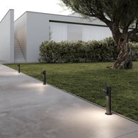 Karman Borne lumineuse LED Jaco, 30 cm, marron, aluminium, 1 lampe