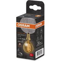 OSRAM 1906 E14 3,4W LED droppe 822 guld dimbar