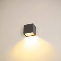 SLV Sitra Single LED outdoor wall lamp down anthracite