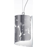 Selène Papiro pendellampa med glasskärm Ø 15 cm, silver