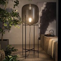 pulpo floor lamp Oda Big, smoke grey/black, height 140 cm