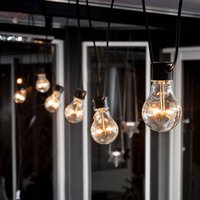 Konstsmide Christmas LED-ljuskedja med förlängning för ölträdgård, bärnstensfärgad