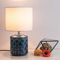 Pauleen Glowing Midnight table lamp white/blue