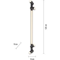 Plafonnier LED PURE Lines, 120 cm, anthracite, télécommande