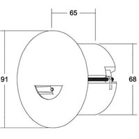 BRUMBERG Adapt wall LED recessed spot matt black