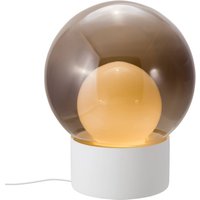 pulpo lampe à poser Boule Medium, gris fumé/opale/blanc, verre