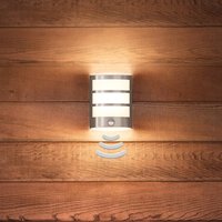 Philips Python LED sensor outdoor wall lamp stainless steel