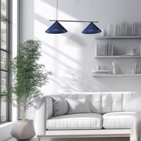 Eko-Light Suspension Capital, bleu, à 2 lampes, Ø 46 cm, GX53