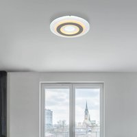Globo LED ceiling lamp Sabatino, Ø 30 cm, white/anthracite, CCT