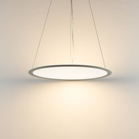 Deko-Light LED hanging light PANEL, grey, Ø 63 cm, metal, CCT, dimmable, 50 W