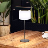 FH Lighting Pino solar LED battery table lamp, sand black