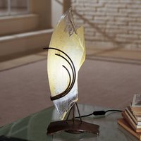 Sil-Lux Designer table lamp ROMA 48 glass left curved