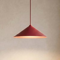 TK Lighting Lume L pendant light, burgundy, metal, Ø 40 cm, GX53