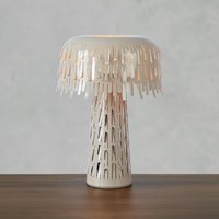 Markslöjd Verbera table lamp, greige, height 38 cm, metal