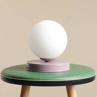 ALDEX Bordslampa Joel, höjd 17 cm, lila/vit