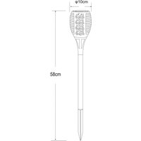 Globo LED ground spike light 33077 Torch, black, plastic