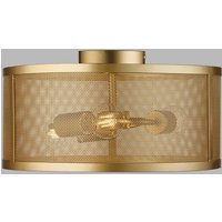 Searchlight Plafonnier Fishnet, doré, Ø 45 cm