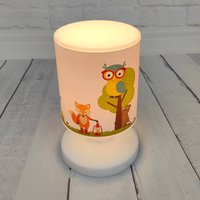 Niermann Standby Lampe à poser LED Animaux de la forêt, USB, IP44