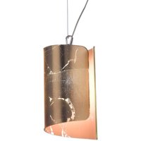 Selène Papiro pendellampa med glasskärm Ø 15 cm, guld