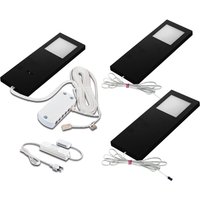 Hera LED Slim-Pad F under-cabinet lamp 3x 4,000 K white