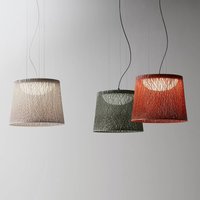 Vibia LED-utomhushänglampa WIND, grön, 48 x 60 cm, 927