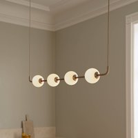 Suspension LED UMAGE Audrey LINEAR, laiton, 118 cm, à 4 lampes.