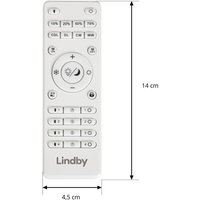 Lindby Lumaro remote control, white, length 14 cm