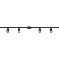 EGLO EASY TRACK rail set, black, 4 x GU10 spotlights, length 193 cm